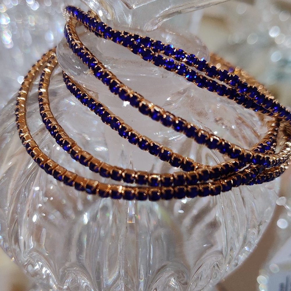 6PCS - Rhinestone Stretch Bracelets - Picture 3 of 3
